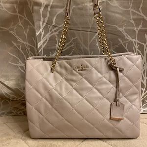 ⚜️ Kate Spade Quilted Chain Tote Handbag